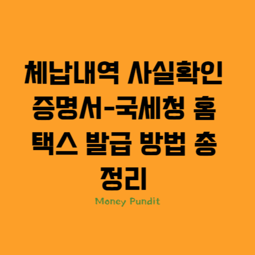 체납내역사실확인,홈택스체납내역사실확인,체납내역혹인서,