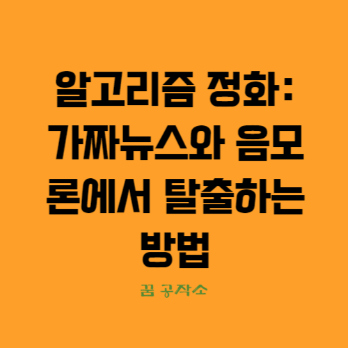 알고리즘 정화방법