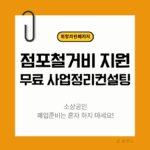 소상공인시장진흥공단, 희망리턴패키지, 점포철거비지원